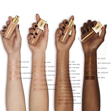 ysl touche eclat foundation shade names|which YSL touche eclat shade.